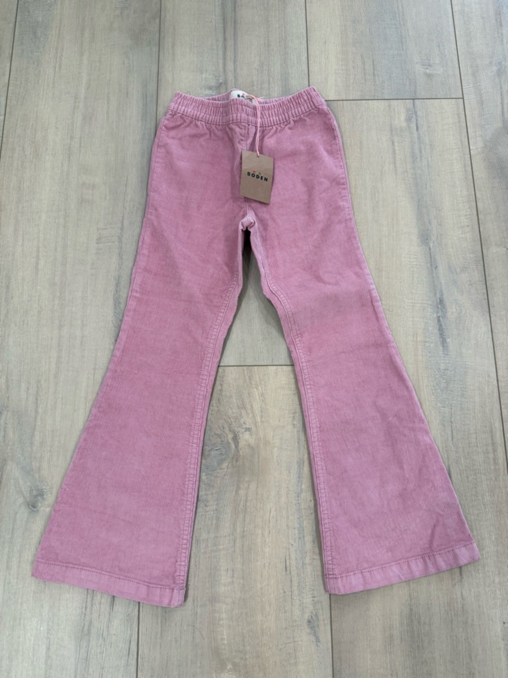 Mini Boden Mauve Pink Corduroy Flare Pants